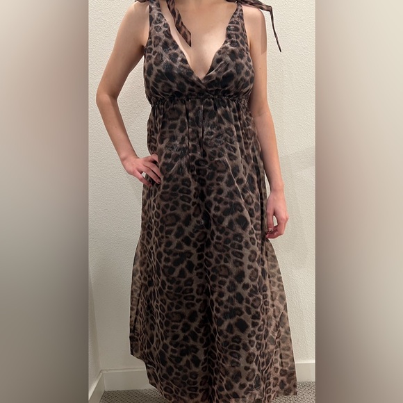 Daniel Rainn Anthropologie Leopard Print Dress